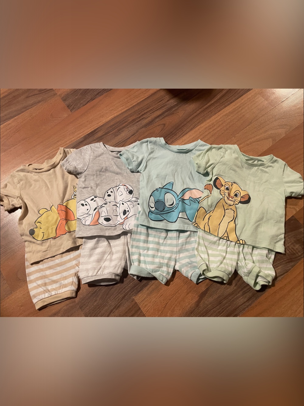 Disney Character Pajama Short Set - Pastel Multi